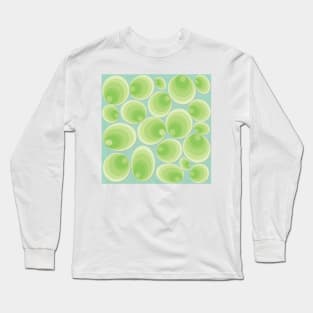 green clams on tinted background Long Sleeve T-Shirt